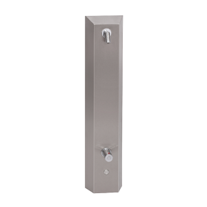 SANELA Nerez SLSN 02PT sprchový panel s integ. piezo, termostatický ventil, 2 vody, 24V DC SL 82021 SL 82021