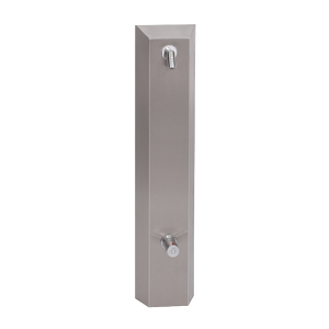 Sanela SLZA 21T Nerezový sprchový nástěnný panel bez piezo tlačítka pro dvě vody, regulace termostatem SL 88216