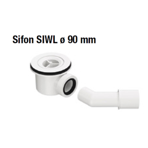 SanSwiss sifon 90mm bez krytky + přechod.koleno 40/50mm, LIVADA SIWL SIWL