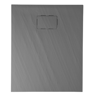 SAPHO ATIKA sprchová vanička z litého mramoru, obdélník 100x80x3,5cm,šedá,dekor kámen AK023