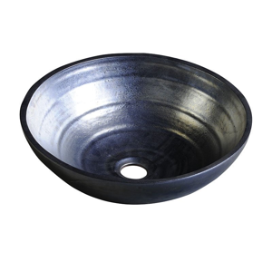 SAPHO ATTILA keramické umyvadlo, průměr 42,5 cm, petrolejová DK001