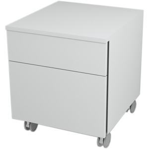SAPHO AVICE skříňka na kolečkách, 2x zásuvka 45x57x48,5cm, bílá (AV063) AV063-3030
