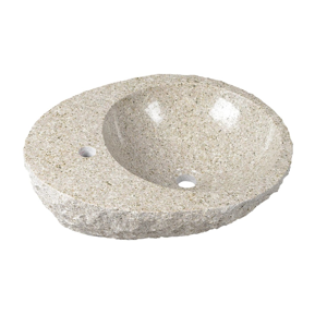 SAPHO BLOK kamenné umyvadlo, 56x46x15cm, hrubý kámen 2401-27