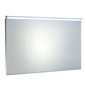 AQUALINE BORA zrcadlo v rámu 1000x600mm s LED osvětlením a vypínačem, chrom AL716