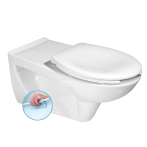 SAPHO HANDICAP závěsná WC mísa prodloužená 37,5x73cm, Rimless, bílá K670-002