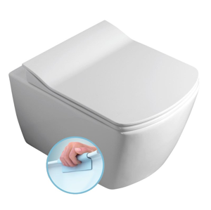 SAPHO GLANC závěsná WC mísa, Rimless, 37x51,5 cm, bílá GC321
