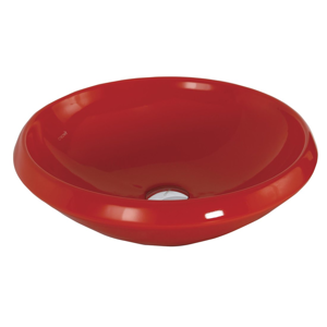 SAPHO MINIMAL umyvadlo na desku kulaté průměr 45x13,5 cm, červená (MN045.70000) MN045-00KI