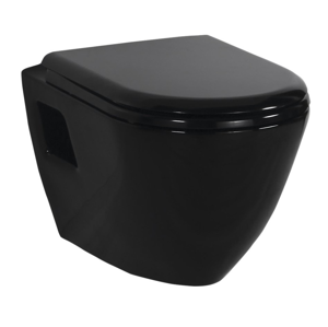 SAPHO PAULA WC závěsné 35,5x50cm, černá (TP325.40100) TP325-11SI