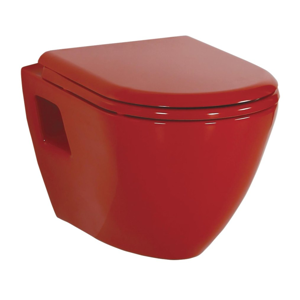 SAPHO PAULA WC závěsné 35,5x50cm, červená (TP325.70100) TP325-11KI