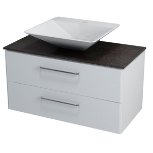 SAPHO PURA umyvadlová skříňka pro Rockstone desku 96,6x50,5x48,5cm, bílá PR101K