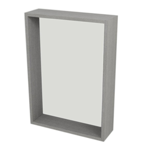SAPHO RIWA policové zrcadlo 50x70x15 cm, dub stříbrný RW511