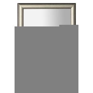 SAPHO VALERIA zrcadlo v dřevěném rámu 580x780mm, platina NL393