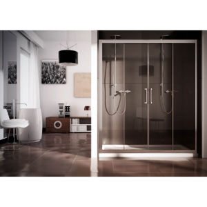 Sprchové dveře HOPA MITHRA 167 175 cm, 190 cm, Univerzální, Leštěný hliník, Čiré bezpečnostní sklo 6 mm BLMI203CC
