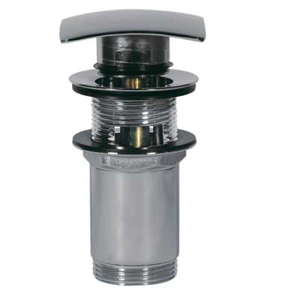 TRES Umyvadlový ventil s přepadem Čtvercová zátka 68x68 mm CLICK-CLACK 13434020