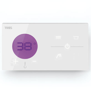 TRES Zapuštěné elektronické termostatické ovládání SHOWER TECHNOLOGY · Včetně elektronického o 09286399
