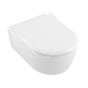 VILLEROY & BOCH Avento Závěsné WC se sedátkem SoftClosing, DirectFlush, alpská bílá 5656RS01