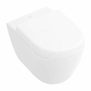 VILLEROY & BOCH Subway 2.0 Závěsné kompaktní WC, DirectFlush, CeramicPlus, alpská bílá 5606R0R1