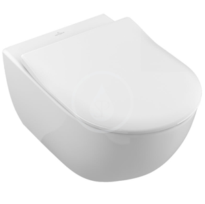 VILLEROY & BOCH Subway 2.0 Závěsné WC se sedátkem SoftClosing, DirectFlush, CeramicPlus, alpská bílá 5614R2R1