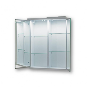 HOPA Vrchní zrcadlová skříňka NICE s LED osvětlením Rozměr A 60 cm, Rozměr B 15 cm, Rozměr C 64 cm OLNNIC60